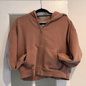 TNA Dusty Pink Zip-Up Hoodie